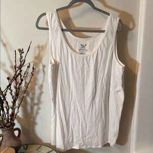 Faded Glory Women's Cream Tank Top